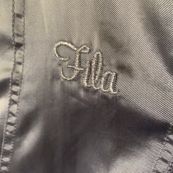 Vintage silver Fila hooded jacket windbreaker 14 - Picture 3 of 11